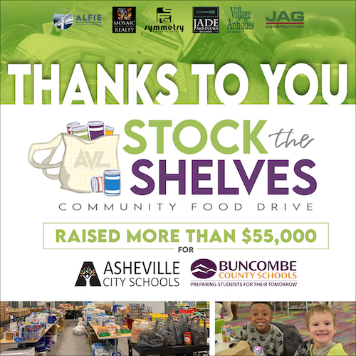 Stock the Shelves So Far Raises Over 55,000 for AVL Area Families